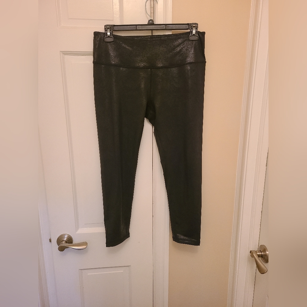 Zella Black Glossy Leggings